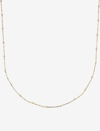Monica Vinader 18ct Yellow Gold-plated Vermeil Silver Chain Necklace In Gold