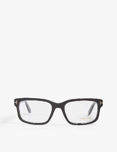 Shop Tom Ford Women's Black Tf5313 Rectangle-frame Optical Glasses