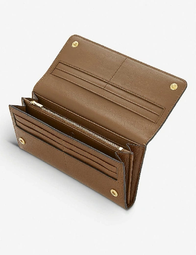 Shop Mulberry Grained-leather Continental Wallet