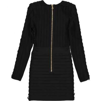 Pre-owned Balmain Mid-length Dress In Black