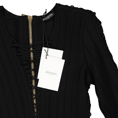 Pre-owned Balmain Mid-length Dress In Black