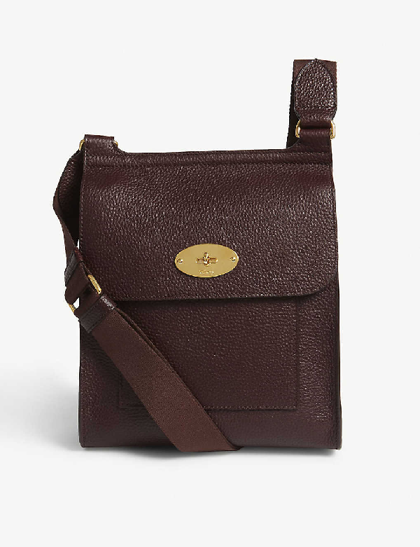 mulberry oxblood messenger bag