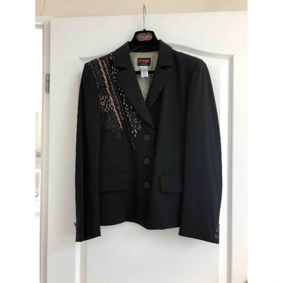 Pre-owned Christian Lacroix Wool Blazer In Black