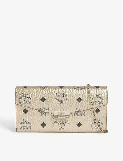 MCM Patricia Visetos Large Chain Wallet