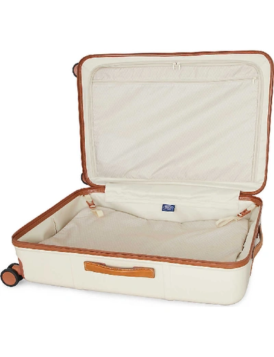 Shop Bric's Brics Cream Bellagio Four-wheel Suitcase 76cm