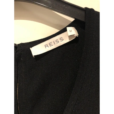 Pre-owned Reiss Mini Dress In Black