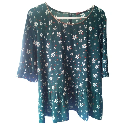 Pre-owned Comptoir Des Cotonniers Green Polyester Top
