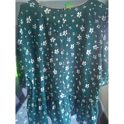 Pre-owned Comptoir Des Cotonniers Green Polyester Top