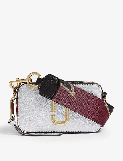 Shop Marc Jacobs Womens Silver Multi Snapshot Leather Cross-body Bag