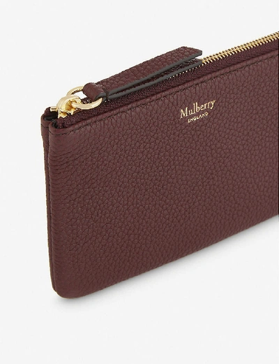 Shop Mulberry Burgundy Small Grained Leather Coin Pouch