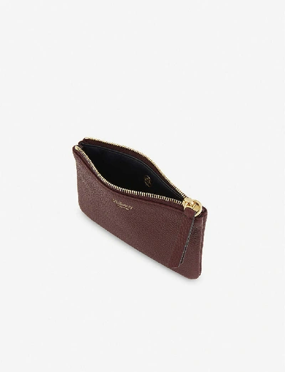 Shop Mulberry Burgundy Small Grained Leather Coin Pouch