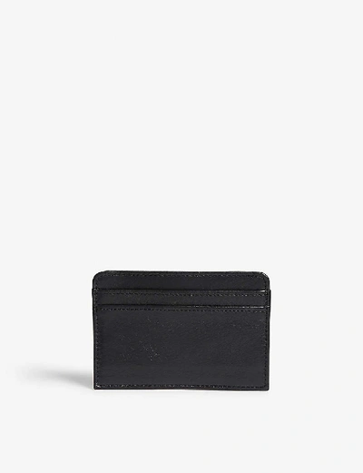 Zadig & Voltaire Kartenetui Pass Aus Schwarzem Leder In Noir