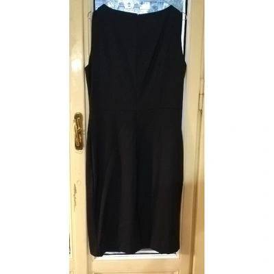 Pre-owned Krizia Wool Mid-length Dress In Blue