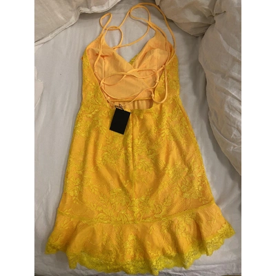 Pre-owned Nbd Yellow Dress