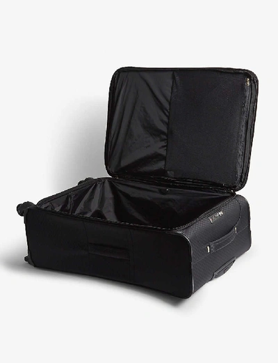 Shop Samsonite Uplite Four-wheel Expandable Suitcase 78cm In Black/gold
