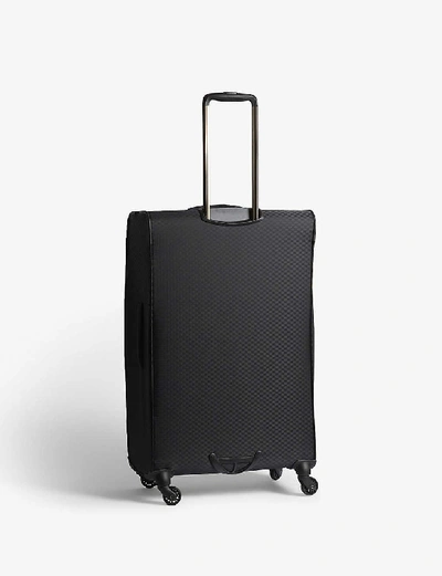 Shop Samsonite Uplite Four-wheel Expandable Suitcase 78cm In Black/gold