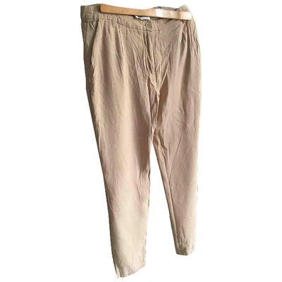Pre-owned American Vintage Chino Pants In Beige