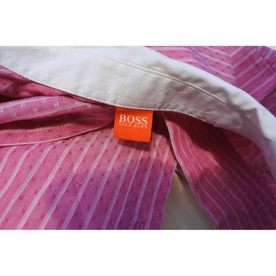 Pre-owned Hugo Boss Shirt In Pink