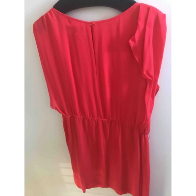Pre-owned Gerard Darel Red Silk Dress