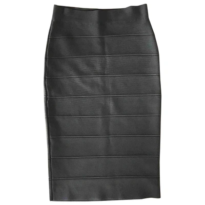 Pre-owned Bcbg Max Azria Mid-length Skirt In Black