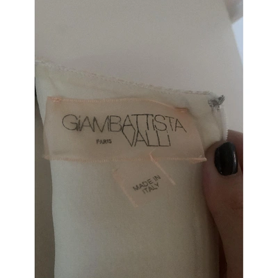 Pre-owned Giambattista Valli Wool Mini Dress In White