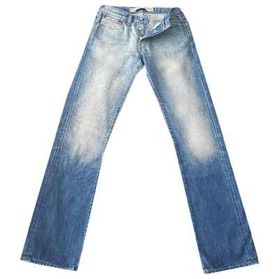 Pre-owned Diesel Straight Pants In Blue