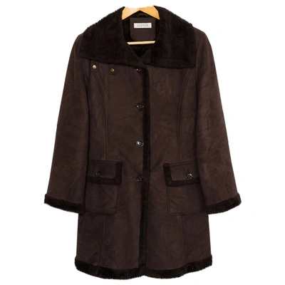 Pre-owned Pierre Balmain Coat In Brown