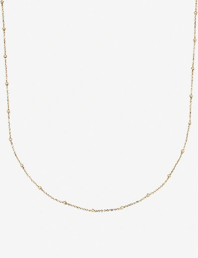 Shop Monica Vinader Womens Gold 18ct Yellow Gold-plated Vermeil Silver Chain Necklace