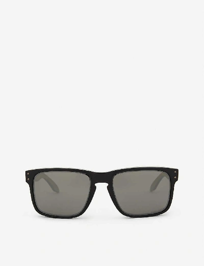 Oakley Oo9102 Holbrook Square-frame Sunglasses In Matte Black