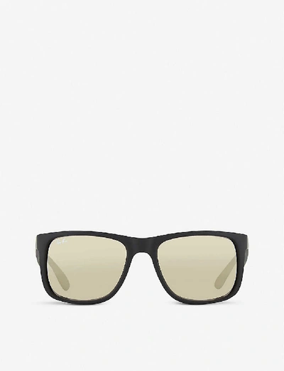 Ray Ban Ray-ban Mens 622 Justin Rectangular Sunglasses In 622/5ablack