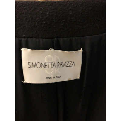 Pre-owned Simonetta Ravizza Brown Wool Coat