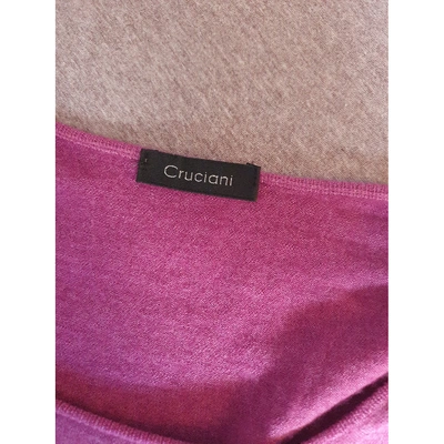 Pre-owned Cruciani Pink Cashmere Knitwear
