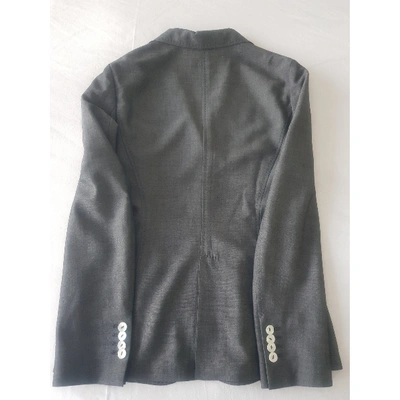 Pre-owned Cantarelli Linen Blazer In Grey