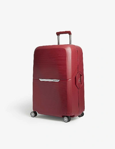 Shop Samsonite Magnum Four-wheel Suitcase 75cm In Rust Red