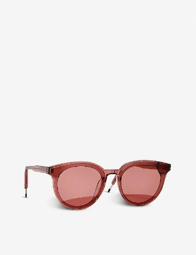 Shop Gentle Monster Seesaw Acetate Sunglasses In Red
