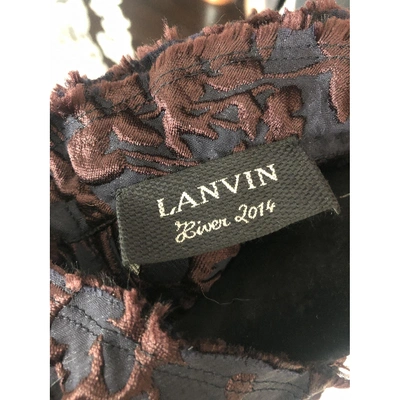 Pre-owned Lanvin Mid-length Dress In Purple