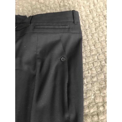 Pre-owned Neil Barrett Wool Straight Pants In Black