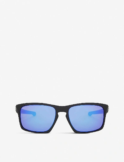 Shop Oakley Sliver™ Polarised Square-frame Sunglasses, Women's, Matte Black