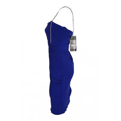 Pre-owned Preen By Thornton Bregazzi Mini Dress In Blue