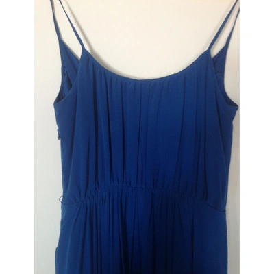 Pre-owned Masscob Blue Silk Dress