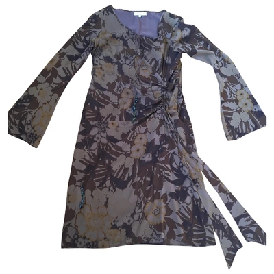 ESSENTIEL ANTWERP Pre-owned Silk Mid-length Dress In Brown