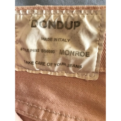 Pre-owned Dondup Trousers In Pink