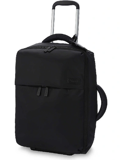 Shop Lipault 0% Pliable Two-wheel Cabin Suitcase 55cm In Black