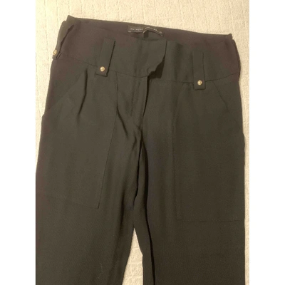 Pre-owned Anthony Vaccarello Carot Pants In Black