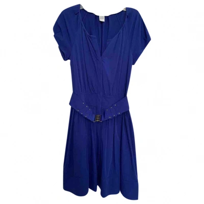 Pre-owned Diane Von Furstenberg Mid-length Dress In Blue