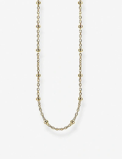 Shop Thomas Sabo Round Belcher 18ct Gold-plated Chain Necklace