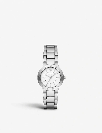 Emporio Armani Ar11250 Greta Stainless Steel Watch In White | ModeSens