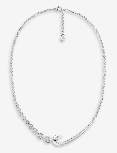 Shaun Leane Hook Chain Sterling Silver Choker Necklace In Silver