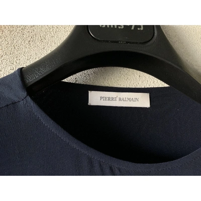 Pre-owned Pierre Balmain Silk Shirt In Blue