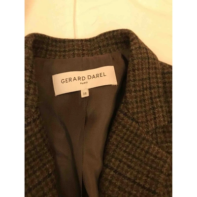 Pre-owned Gerard Darel Khaki Wool Coat